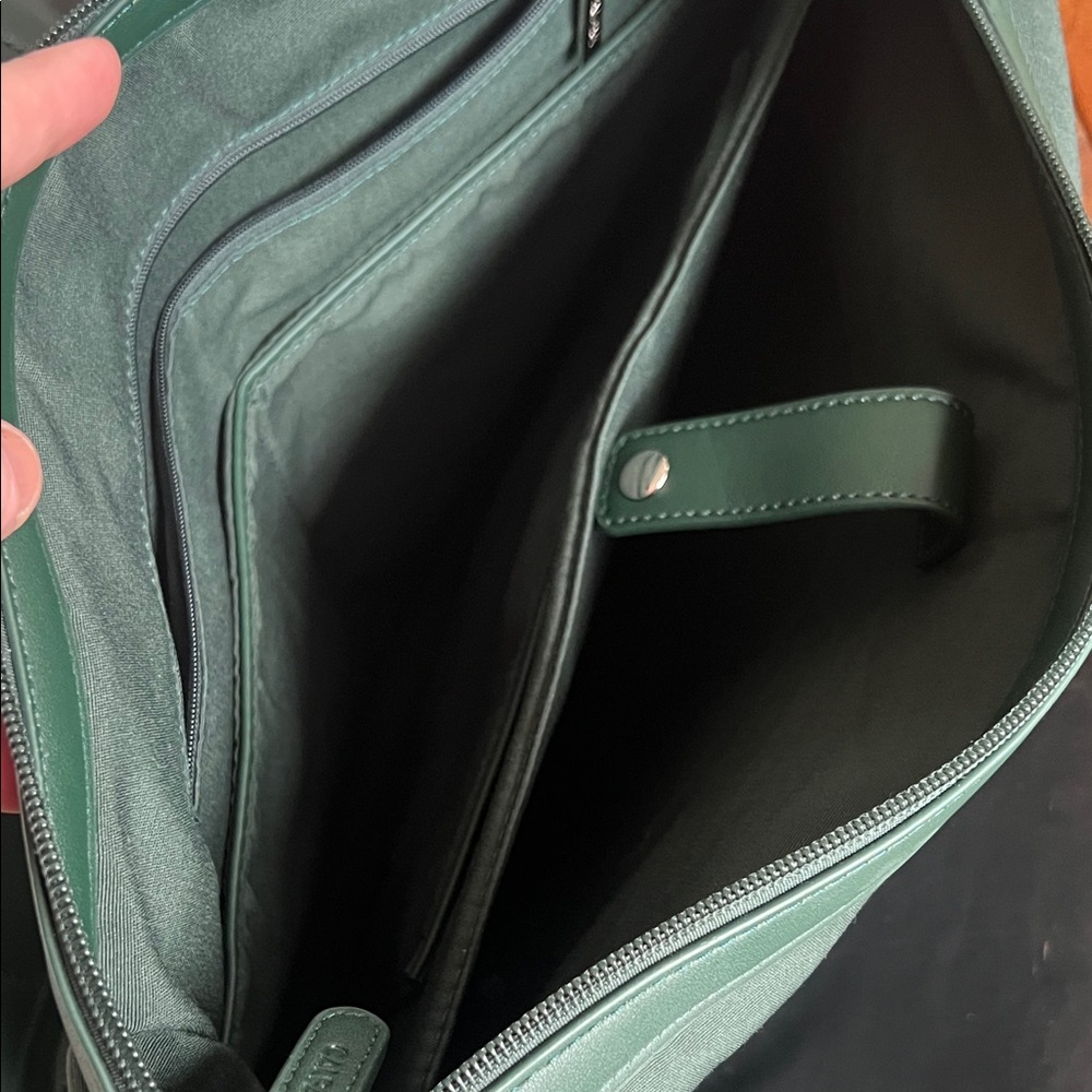 Calpak Haven 16 inch Forest Green Leather Tote - Picture 10 of 10